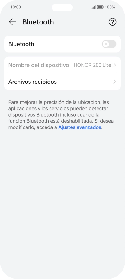 Pulsa el indicador junto a 