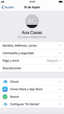 Pulsa iCloud.