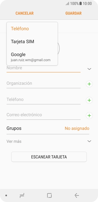 Pulsa Teléfono.