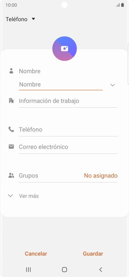 Pulsa la lista desplegable de la guía.