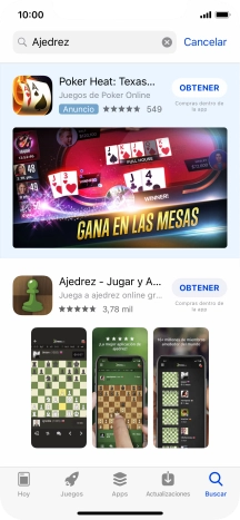 Pulsa la app deseada.