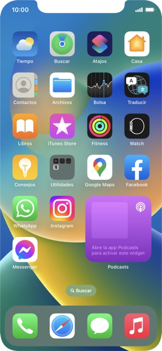 Si utilizas un grupo de widgets: Desliza el dedo hacia arriba o hacia abajo sobre el grupo para seleccionar el widget deseado.