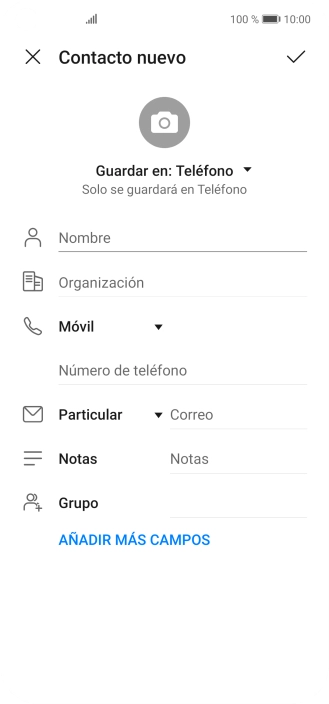 Pulsa la lista desplegable de la guía.