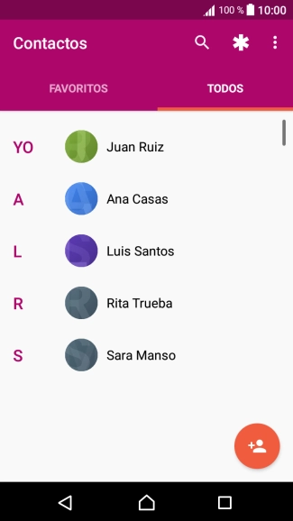 Pulsa el icono de menú.