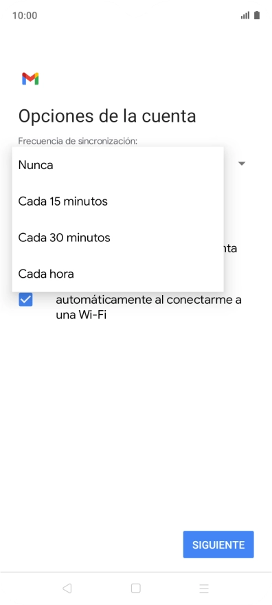 Pulsa el ajuste deseado.