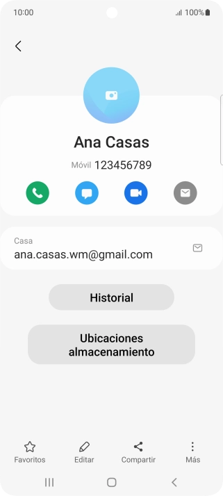 Pulsa el icono de realizar llamadas.