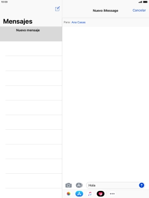 Pulsa el icono de enviar.