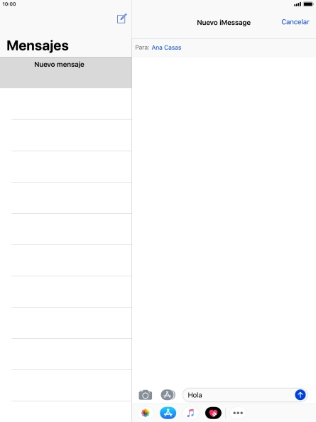 Pulsa el icono de enviar.