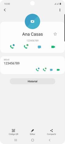 Pulsa la tecla de inicio para terminar y regresar a la pantalla de inicio.