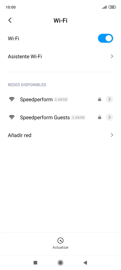Pulsa Asistente Wi-Fi.