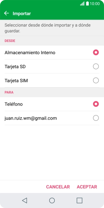 Pulsa Tarjeta SIM.