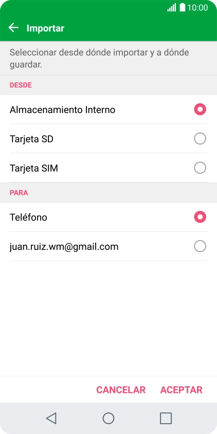 Pulsa Tarjeta SIM.