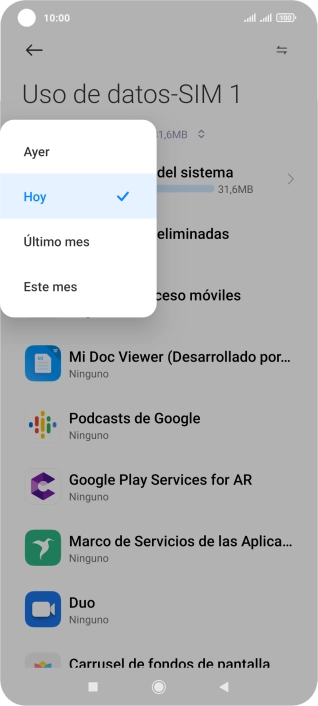Pulsa el ajuste deseado.