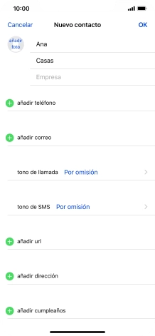 Pulsa añadir teléfono.