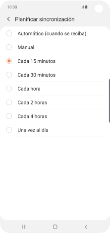 Pulsa el ajuste deseado.