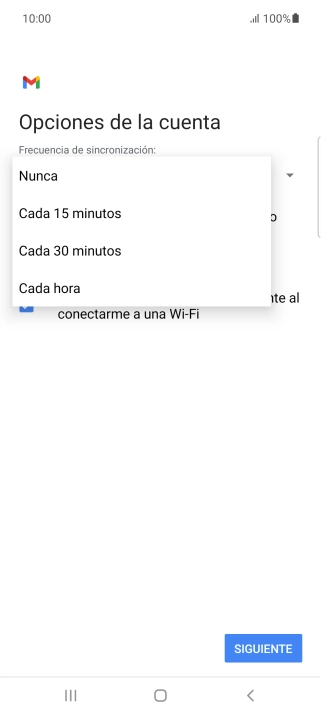 Pulsa el ajuste deseado.