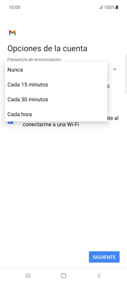 Pulsa el ajuste deseado.