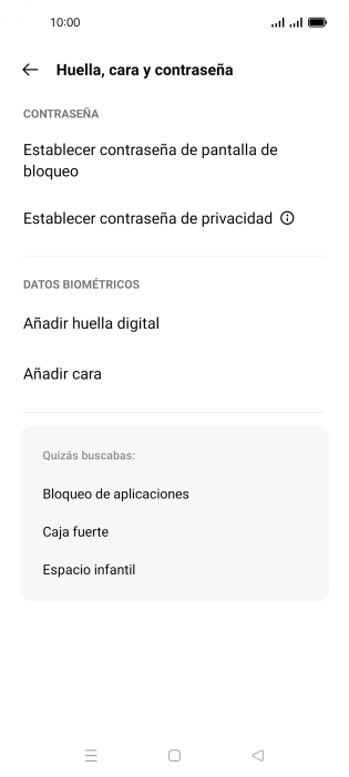 Pulsa Añadir huella digital.