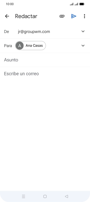 Pulsa Asunto e introduce el asunto deseado.