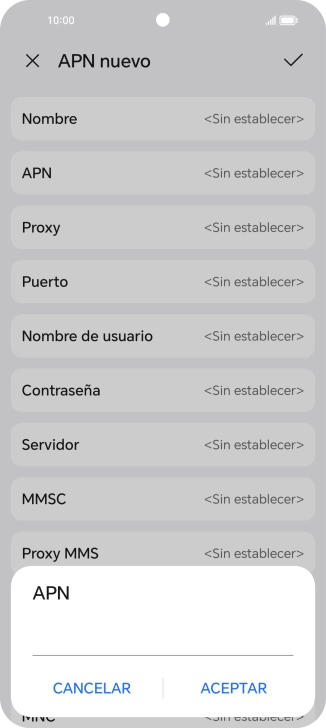 Introduce airtelwap.es y pulsa ACEPTAR.