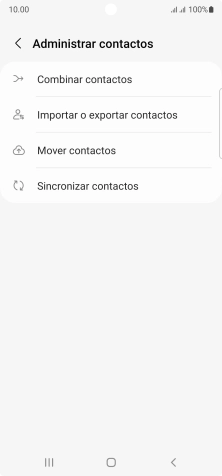 Pulsa Importar o exportar contactos.