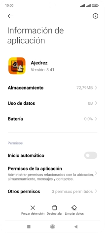 Pulsa Limpiar datos.