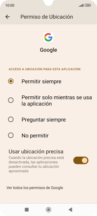 Pulsa el ajuste deseado.