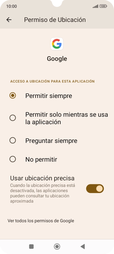 Pulsa el ajuste deseado.