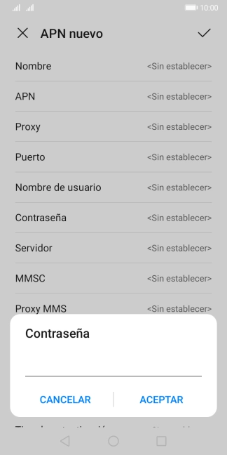 Introduce wap125 y pulsa ACEPTAR.