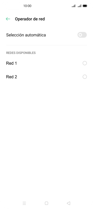 Pulsa la red deseada.