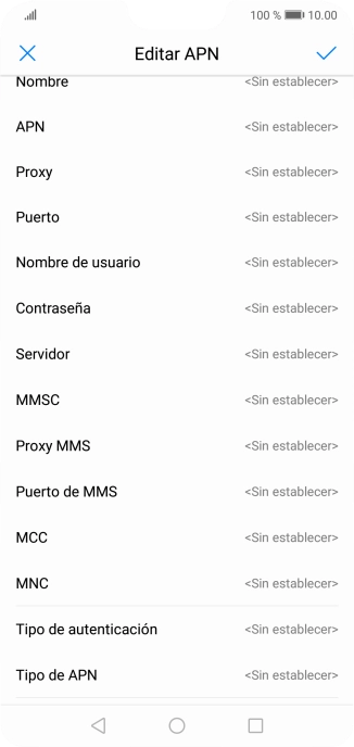 Pulsa el icono de aceptar.