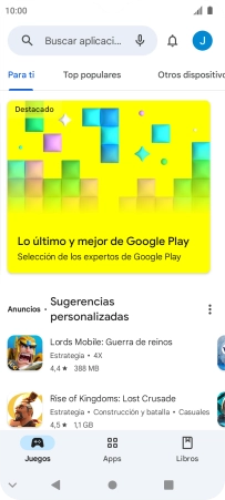 Pulsa el icono de perfil.