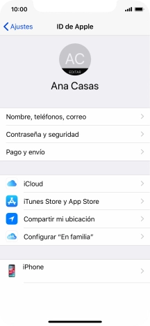 Desliza el dedo hacia arriba desde la parte inferior de la pantalla para terminar y volver a la pantalla de inicio.