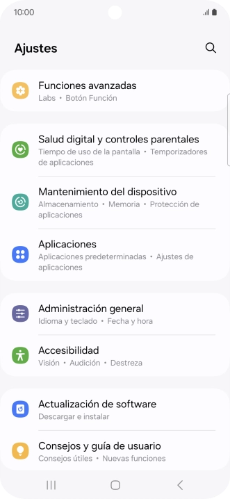 Pulsa Aplicaciones.