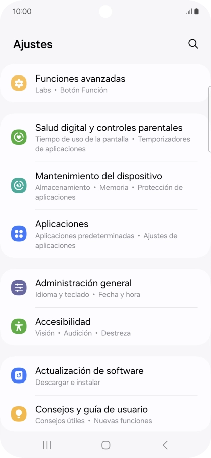 Pulsa Aplicaciones.