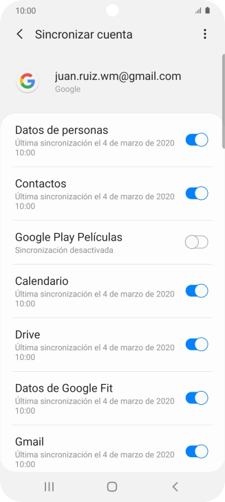 Pulsa la tecla de inicio para terminar y regresar a la pantalla de inicio.