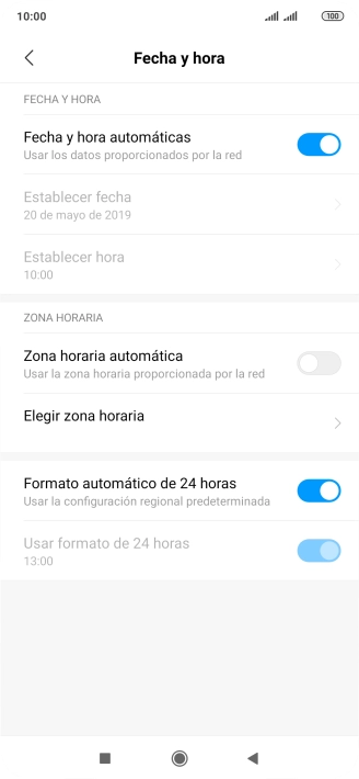 Pulsa el indicador junto a 