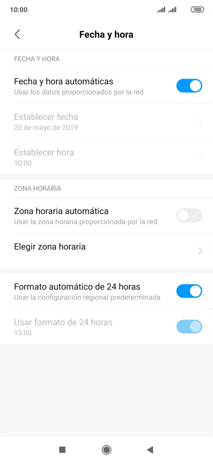 Pulsa el indicador junto a 