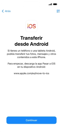 Para transferir contenido a tu teléfono, tienes que haber instalado la app 