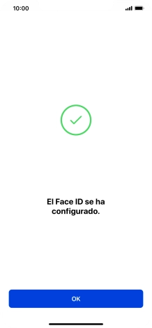 Pulsa OK. Si no has añadido anteriormente un código de seguridad, tendrás que introducir un código de libre elección dos veces consecutivas.