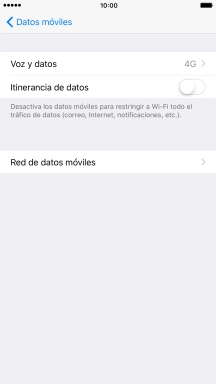Pulsa Voz y datos.