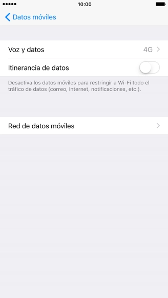 Pulsa Voz y datos.