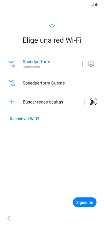 Pulsa Siguiente.