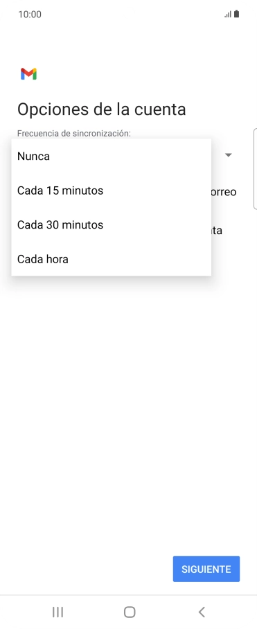 Pulsa el ajuste deseado.
