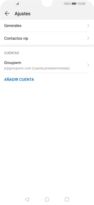 Pulsa la cuenta deseada.