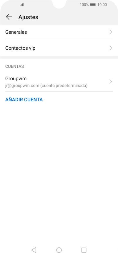 Pulsa la cuenta deseada.