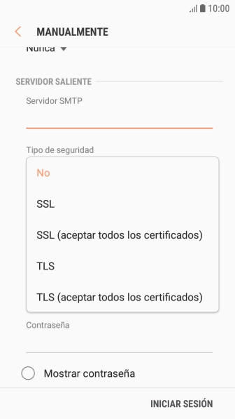 Pulsa No para desactivar la función.