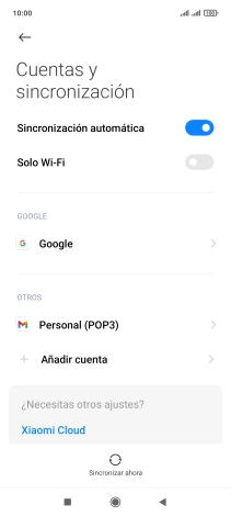 Pulsa el indicador junto a 