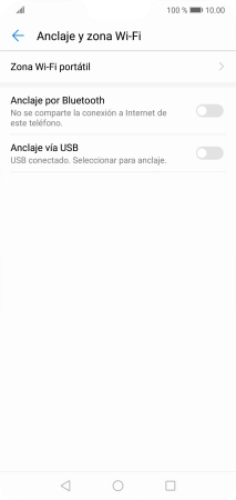 Pulsa Zona Wi-Fi portátil.