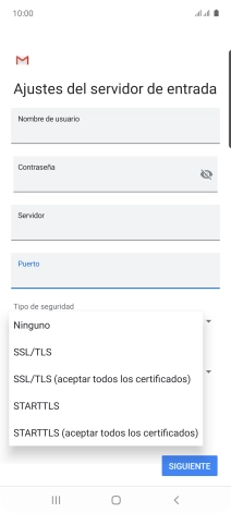 Pulsa Ninguno para desactivar la función.
